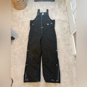 Carhartt extremes bibs size 36x32 black mens
